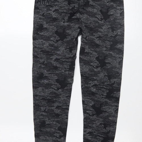 Gymshark Women Grey Camouflage Seamless Leggings Size M