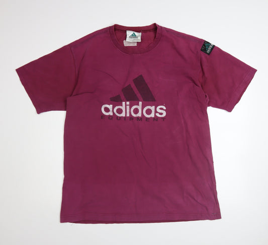 Adidas Men’s Purple Equipment 90s Vintage XL Cotton Graphic T-Shirt