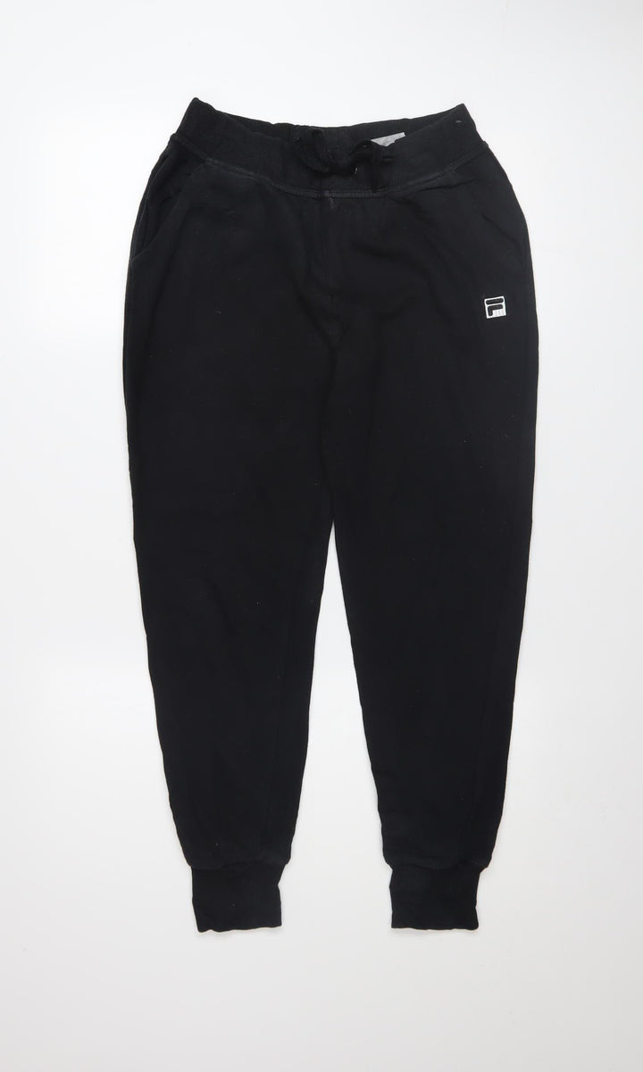 Fila Men's Black Small Jogger Sweatpants Cotton Blend
