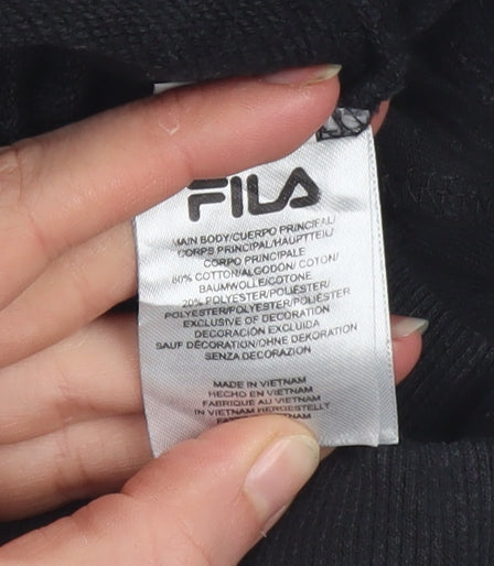 Fila Men's Black Small Jogger Sweatpants Cotton Blend