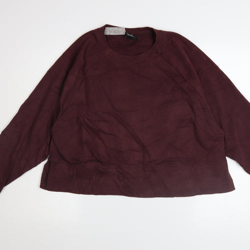 Nike Womens Burgundy Dri-Fit Pullover Sweatshirt Medium