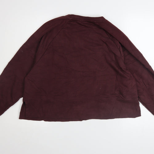Nike Womens Burgundy Dri-Fit Pullover Sweatshirt Medium