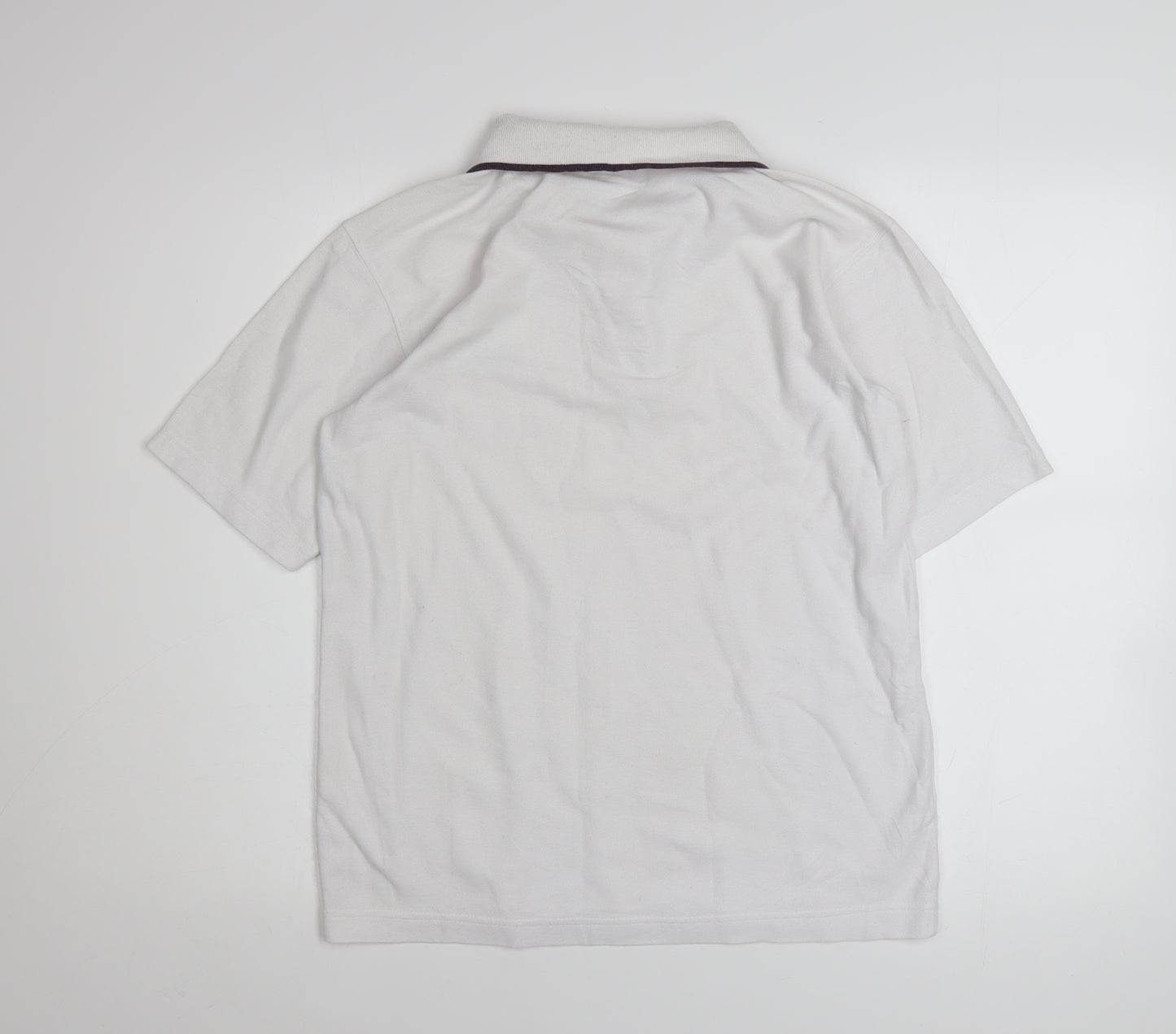 Umbro Men's White Short Sleeve Polo Shirt Size M Classic Fit