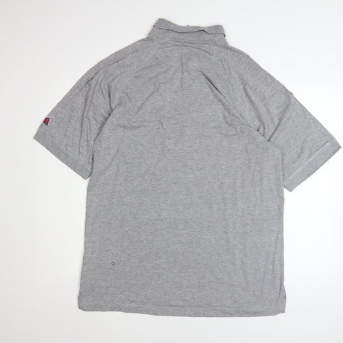 Adidas Mens Grey Polo Shirt Size L Cotton Blend Golf Sportswear
