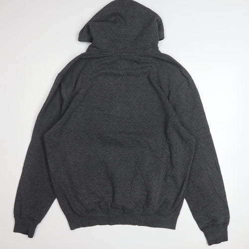 Majestic Men Dark Grey New York Yankees Hoodie L Pullover Fleece