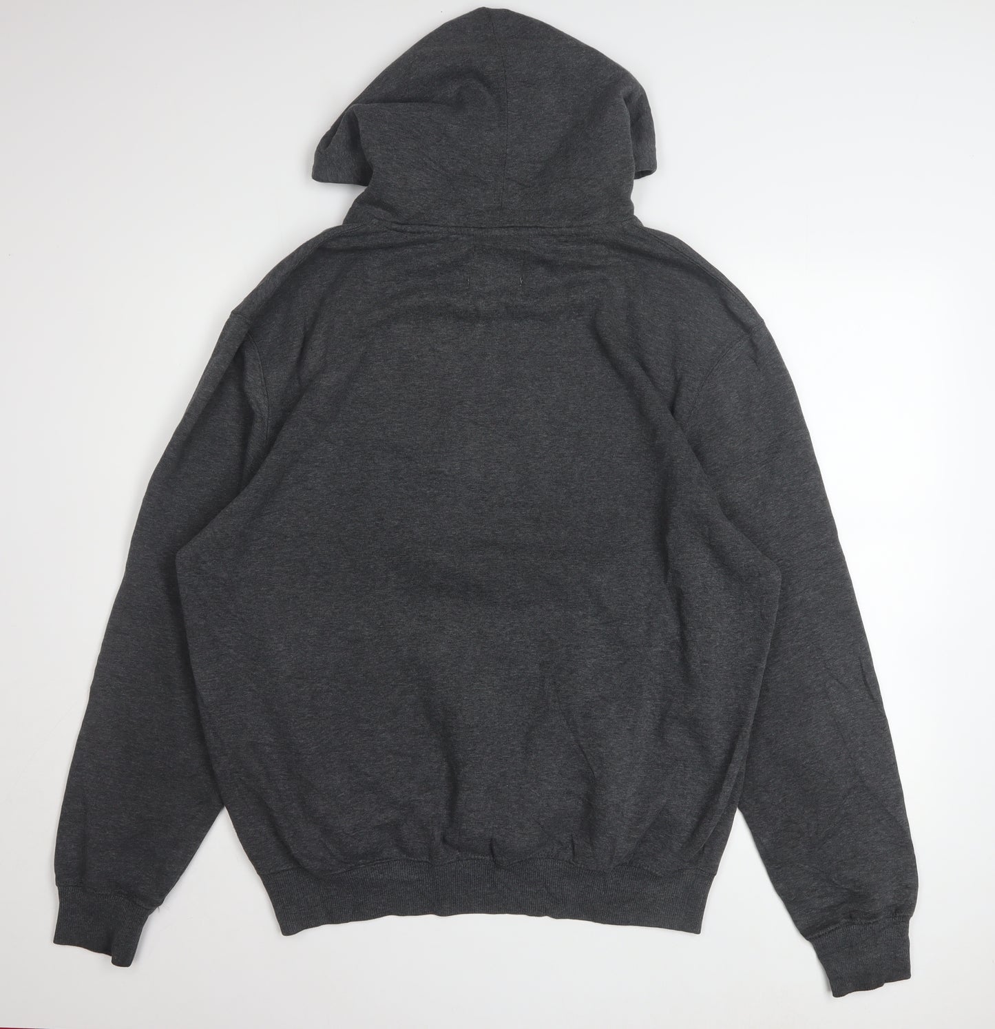 Majestic Men Dark Grey New York Yankees Hoodie L Pullover Fleece