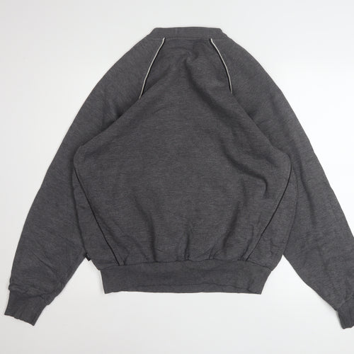Umbro Mens Grey Medium Pullover Sweatshirt Crew Neck Sports Top