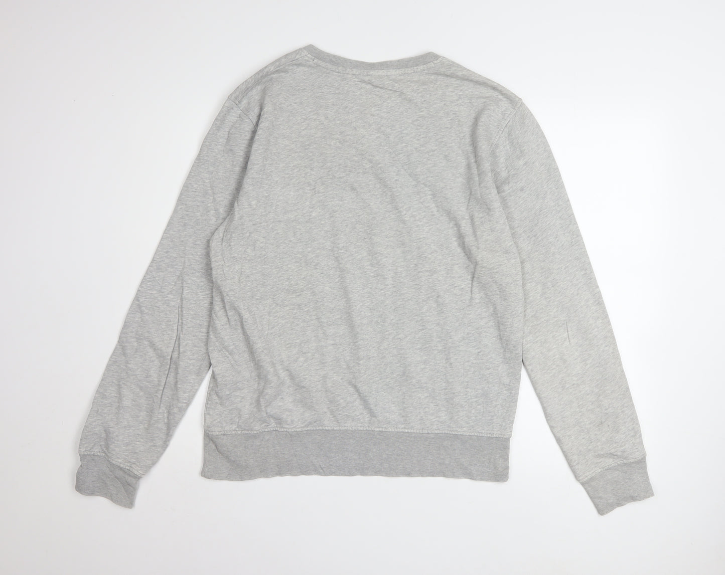 GANT Men's Grey Logo Crew Neck Sweatshirt Size L Pullover