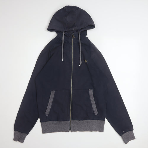 Original Penguin Men's Blue Full Zip Hoodie M Regular Fit