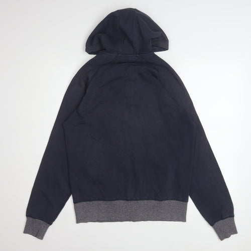 Original Penguin Men's Blue Full Zip Hoodie M Regular Fit