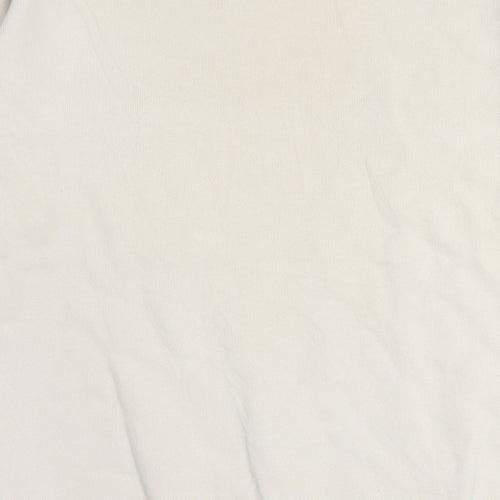 Reebok Womens Beige Small Crew Neck Pullover Sweatshirt