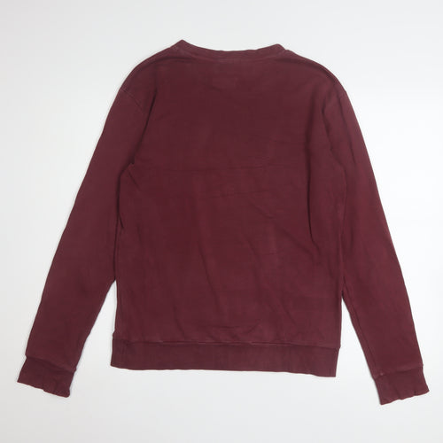 Hugo Boss Unisex Red Logo Graphic Cotton Sweatshirt Size S