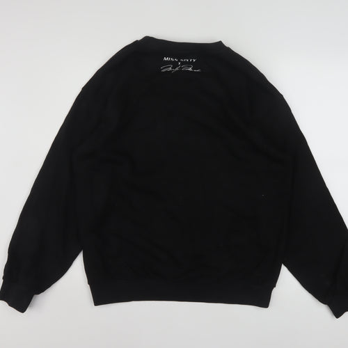 Miss Sixty Womens Black Marilyn Monroe Graphic Sweatshirt Size 8