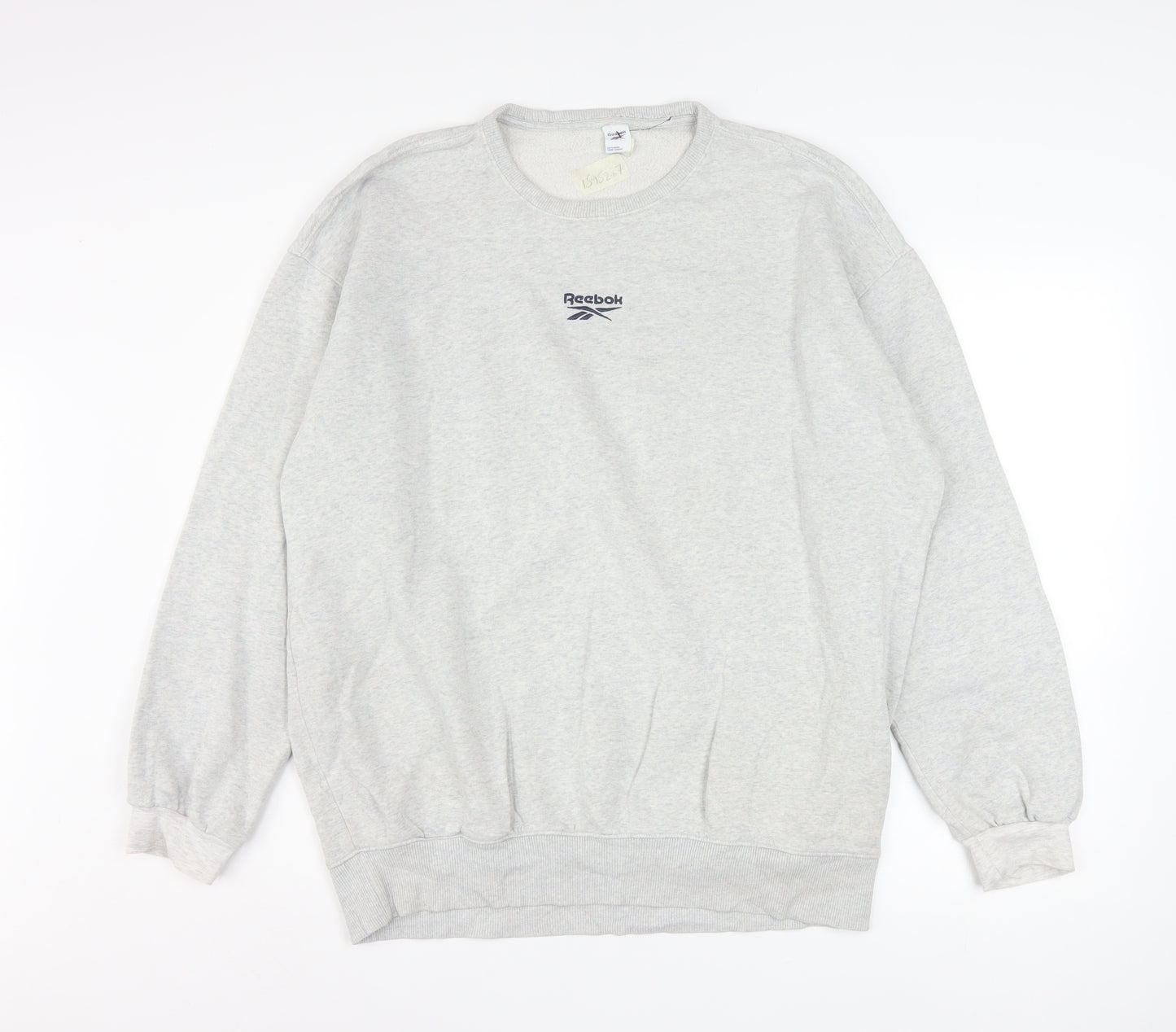 Reebok Men's Grey Crew Neck Pullover Sweatshirt Size M