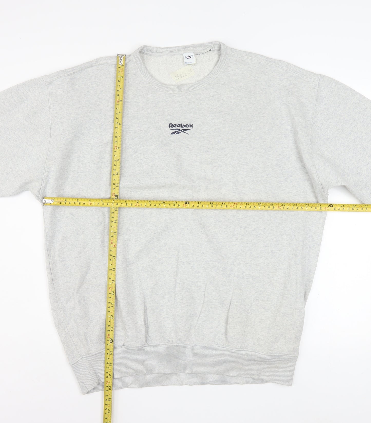 Reebok Men's Grey Crew Neck Pullover Sweatshirt Size M