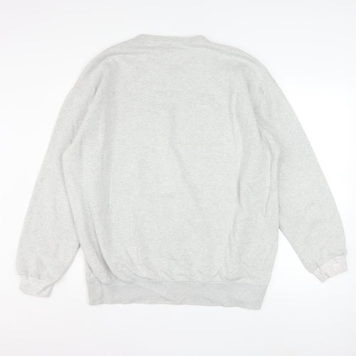 Reebok Men's Grey Crew Neck Pullover Sweatshirt Size M