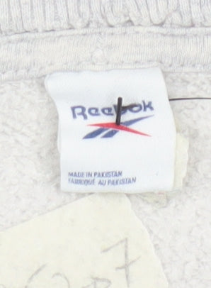Reebok Men's Grey Crew Neck Pullover Sweatshirt Size M