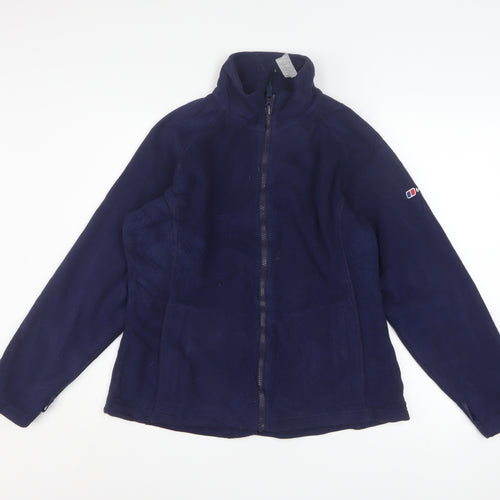Berghaus Womens Blue Size 14 Fleece Full Zip Basic Jacket