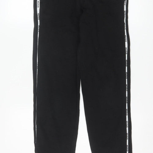 Hugo Men’s Black XS Jogger Trousers with Side Stripe