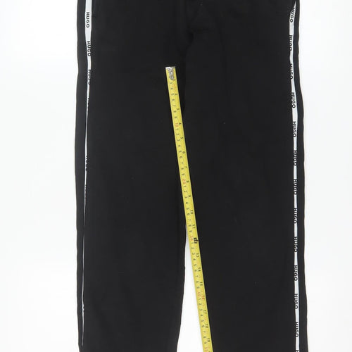 Hugo Men’s Black XS Jogger Trousers with Side Stripe