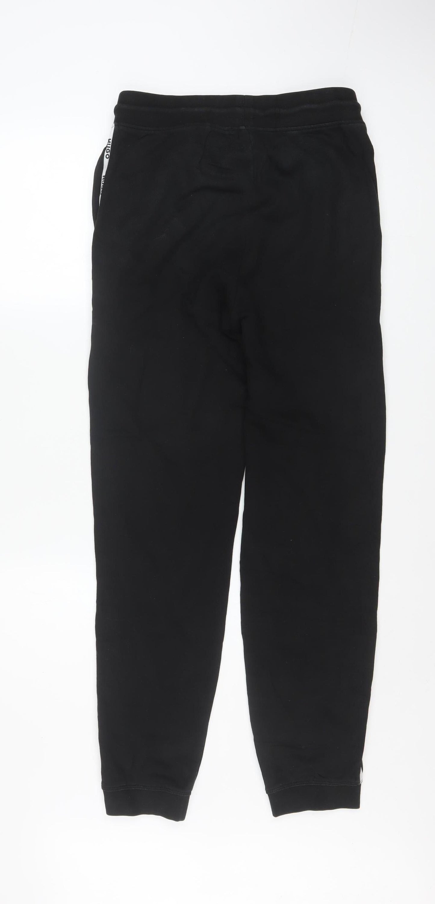 Hugo Men’s Black XS Jogger Trousers with Side Stripe