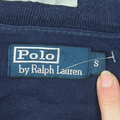 Polo Ralph Lauren Men’s Blue 1/4 Zip Wimbledon Sweatshirt Size S