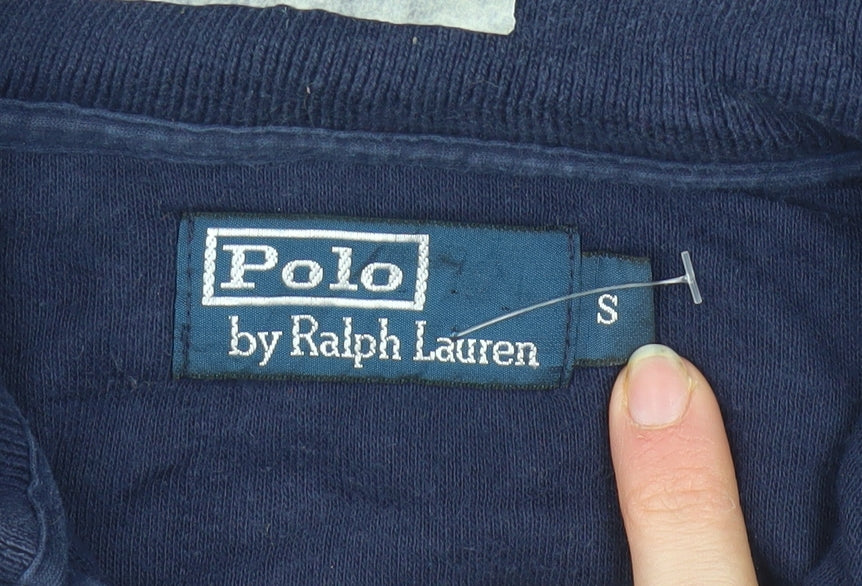 Polo Ralph Lauren Men’s Blue 1/4 Zip Wimbledon Sweatshirt Size S