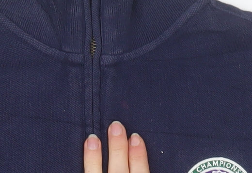 Polo Ralph Lauren Men’s Blue 1/4 Zip Wimbledon Sweatshirt Size S