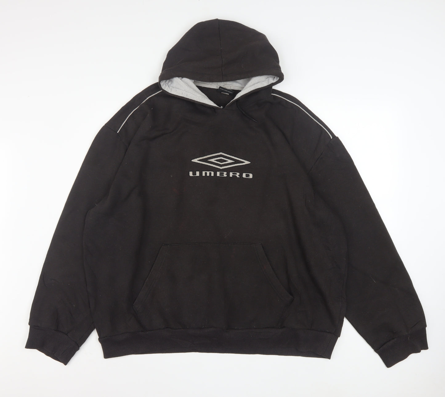 Umbro Men's Black 2XL Pullover Hoodie Fleece Sportswear