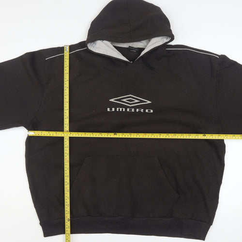 Umbro Men's Black 2XL Pullover Hoodie Fleece Sportswear
