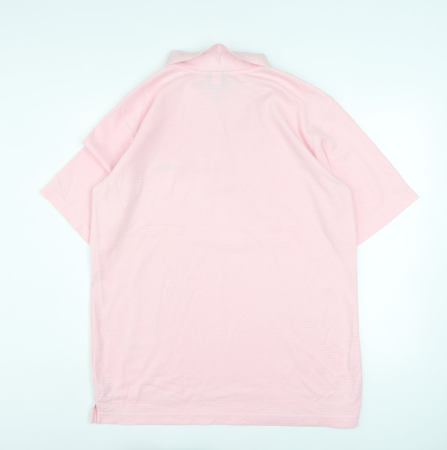 Umbro Men’s Pink Short Sleeve Polo Shirt Size L Polyester Cotton