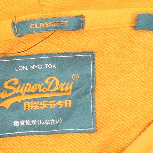 Superdry Womens Yellow Teal Grey Pullover Hoodie Size 12