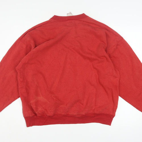 Disney The Lion King Women's Red Pullover Sweatshirt Large Simba & Nala