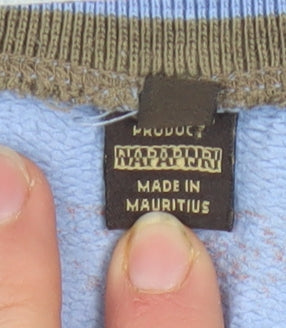 Napapijri Womens Blue Cotton Full Zip Track Jacket Size 14