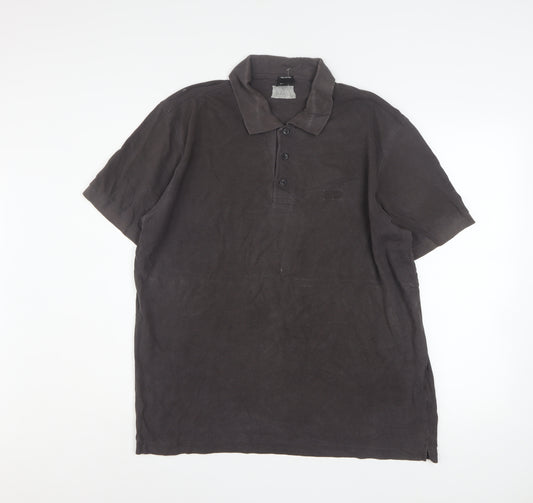 Hugo Boss Men's Brown Pima Cotton XL Polo Shirt