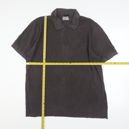 Hugo Boss Men's Brown Pima Cotton XL Polo Shirt