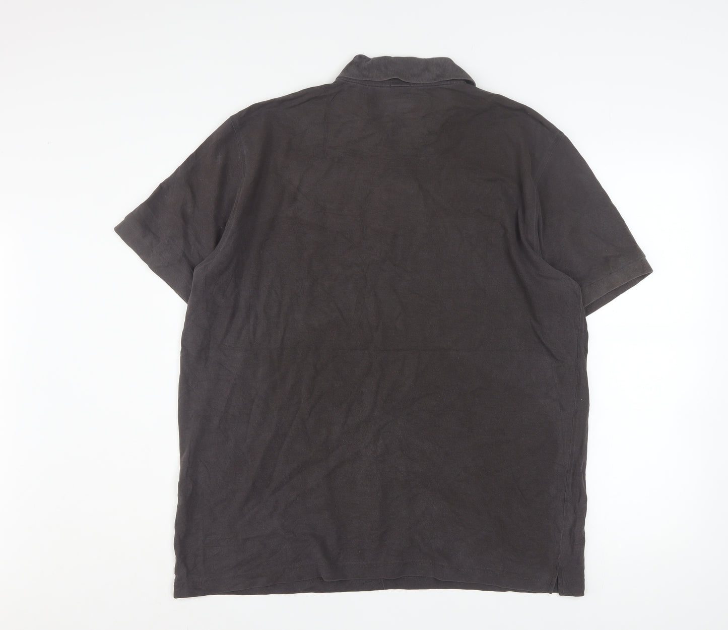 Hugo Boss Men's Brown Pima Cotton XL Polo Shirt