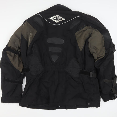 B-Square Men Black 2XL Motorcycle Jacket Waterproof Lined Armour