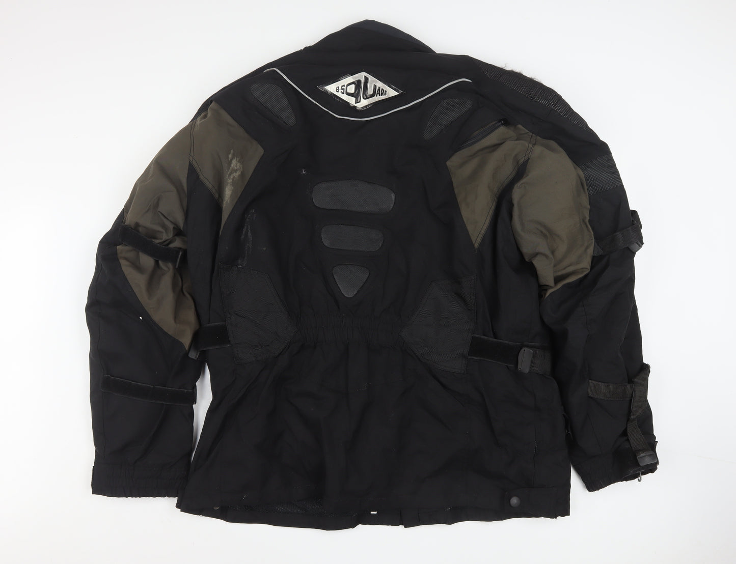 B-Square Men Black 2XL Motorcycle Jacket Waterproof Lined Armour