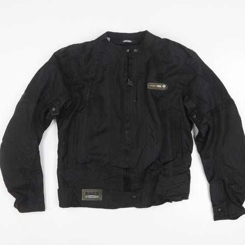 Furygan Womens Black Motorcycle Jacket L Mesh Textile Riding Gear
