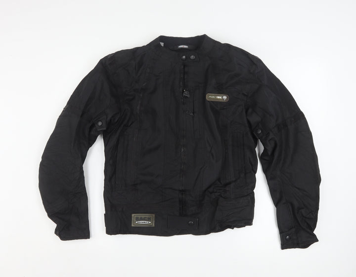 Furygan Womens Black Motorcycle Jacket L Mesh Textile Riding Gear