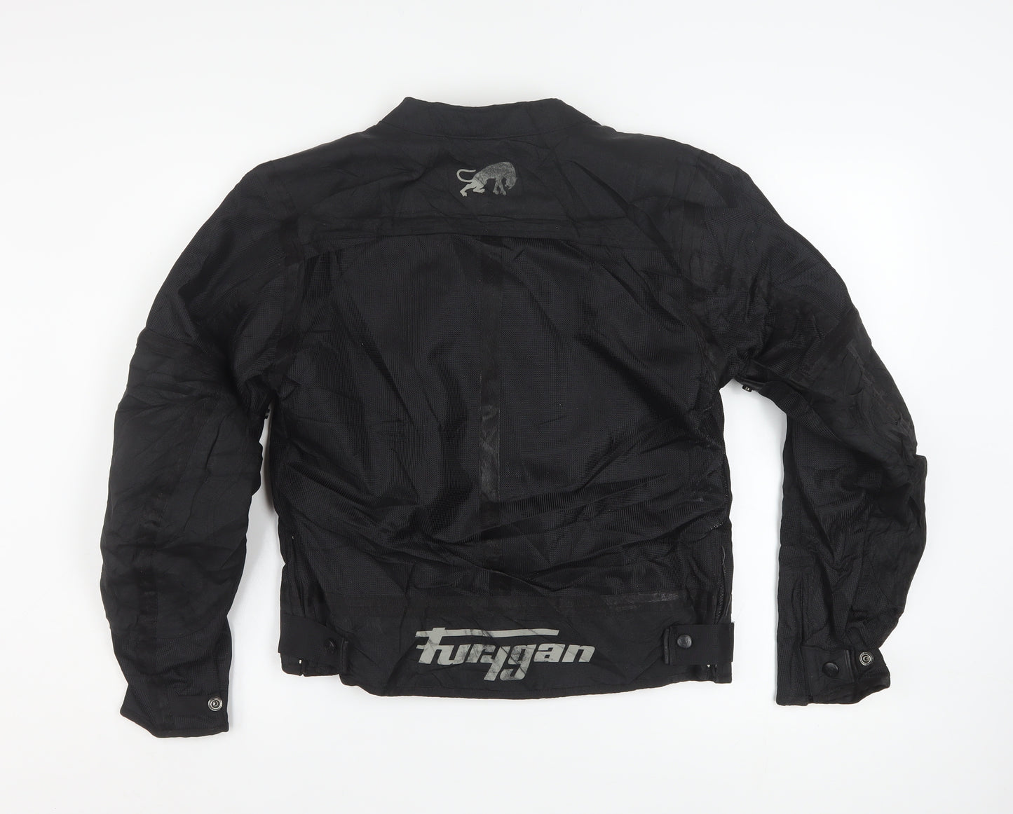 Furygan Womens Black Motorcycle Jacket L Mesh Textile Riding Gear