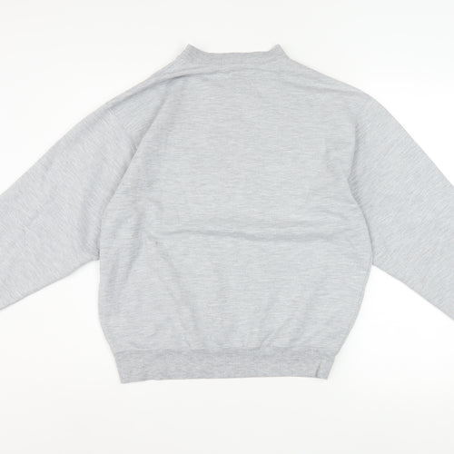Bossini Women Grey Crew Neck Pullover Sweatshirt M