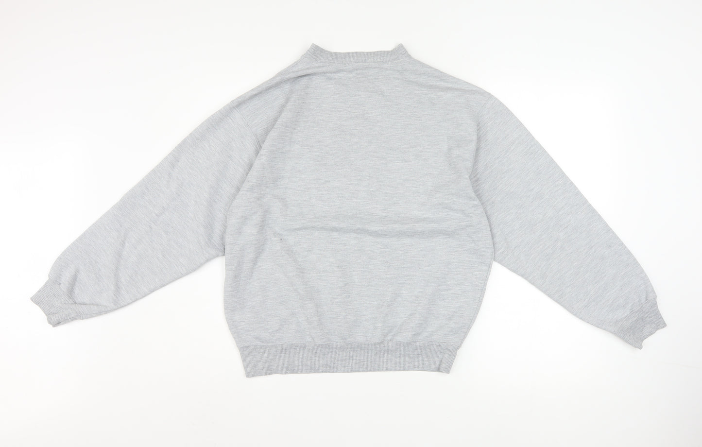 Bossini Women Grey Crew Neck Pullover Sweatshirt M