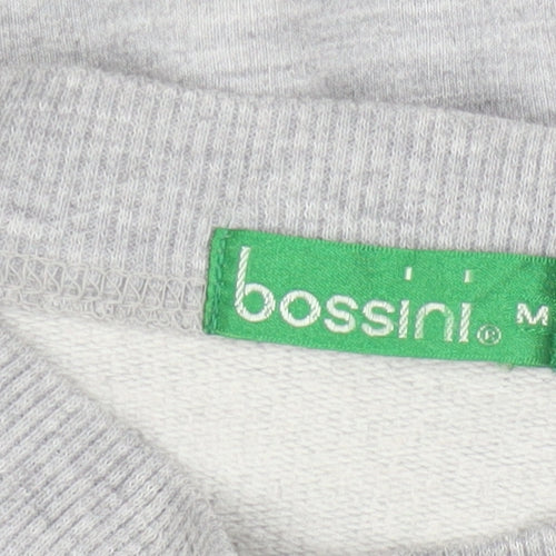 Bossini Women Grey Crew Neck Pullover Sweatshirt M