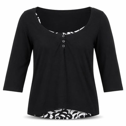 Marks and Spencer Women Black 3/4 Sleeve Camisole Blouse Size 14