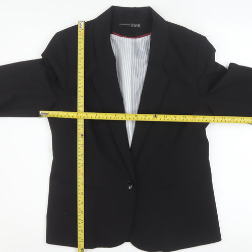 Atmosphere Women Black Size 12 Single-Breasted Blazer Jacket
