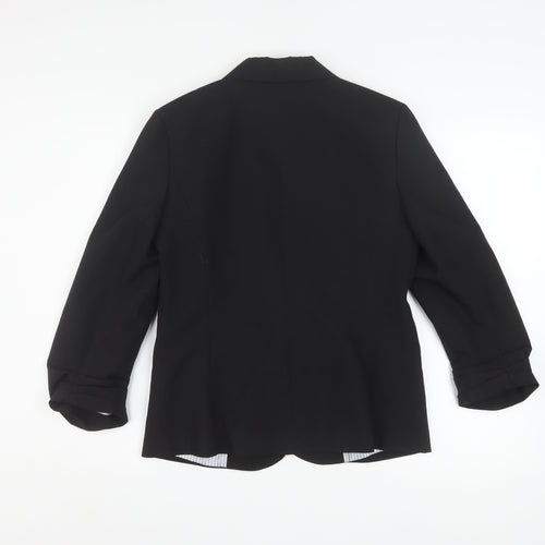 Atmosphere Women Black Size 12 Single-Breasted Blazer Jacket