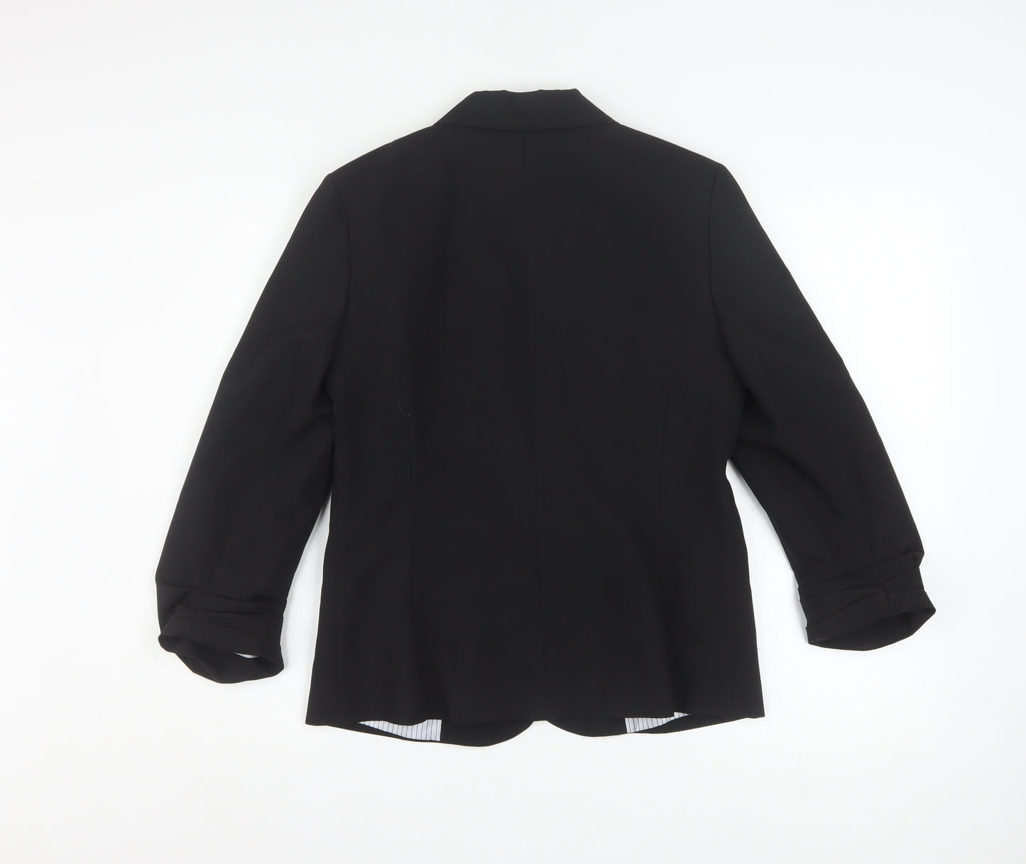 Atmosphere Women Black Size 12 Single-Breasted Blazer Jacket