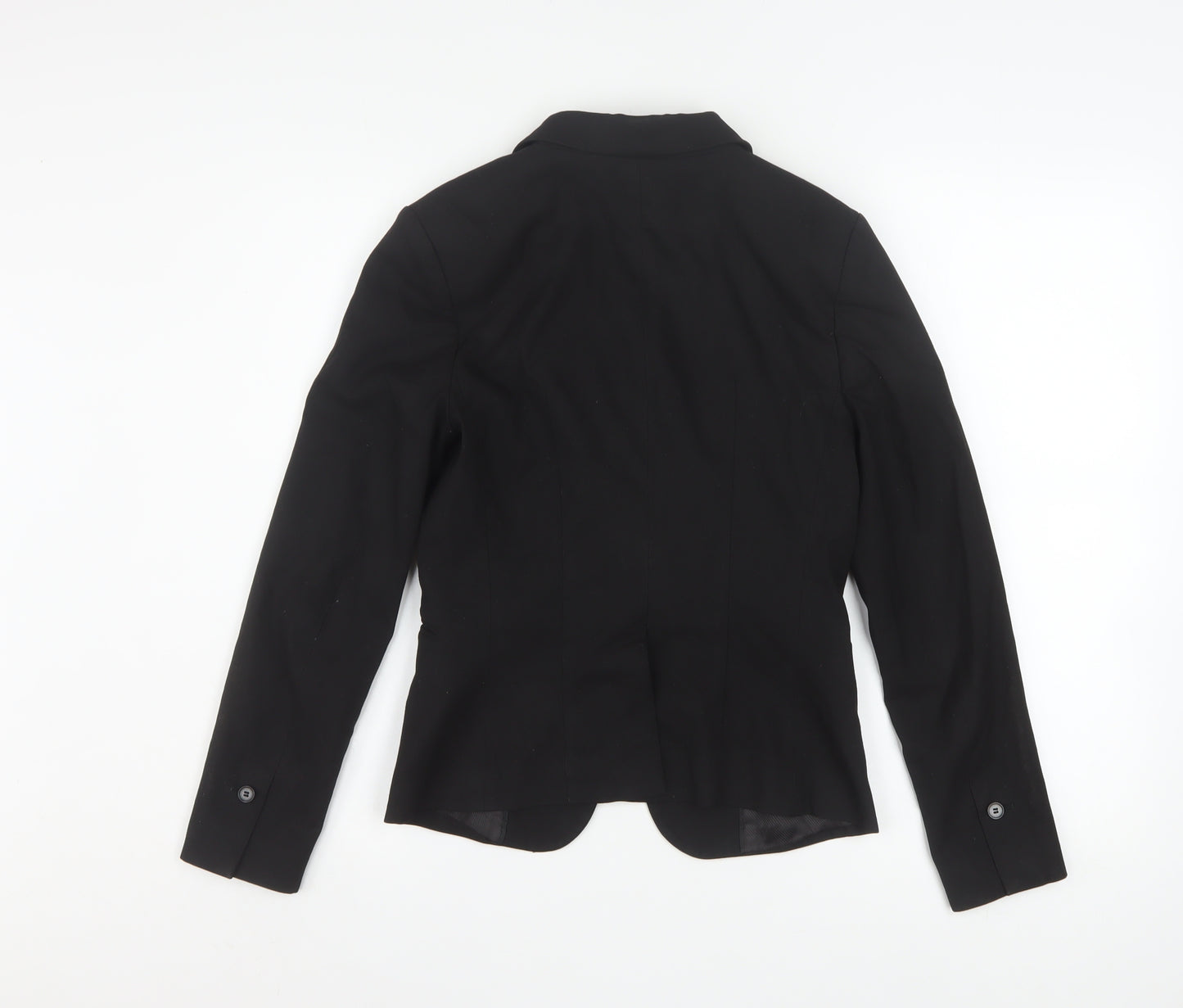 H&M Women's Black Classic Single-Breasted Blazer UK 8